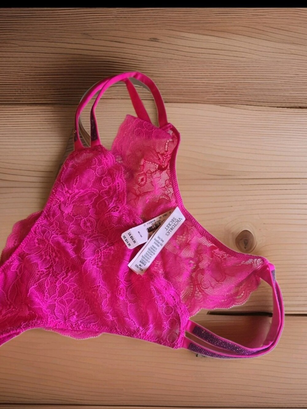 NWT VICTORIA'S SECRET RHINESTONE BLING BRAZILIAN PANTIES SIZE MEDIUM